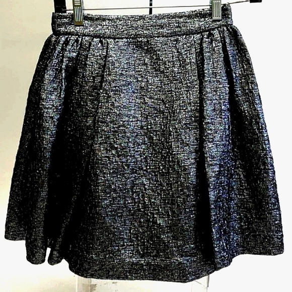 BN W/o Tags Kate Spade ♠️ Aimee Skirt All that Glitters Gunmetal Size 00 Women’s - Picture 1 of 11